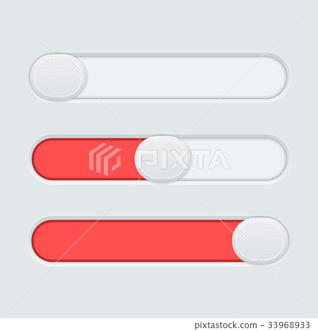 Red slider bar on gray background Red slider bar on gray background 33968933