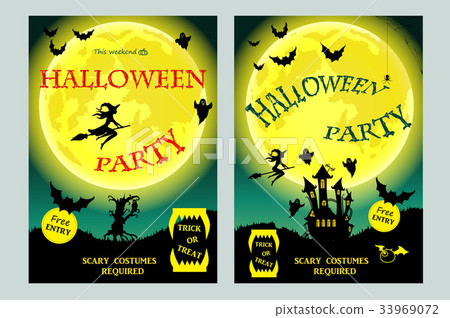 Halloween party. illustration 33969072