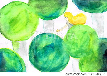 在森林裡迷路的女孩 在森林裡迷路的女孩 33970315