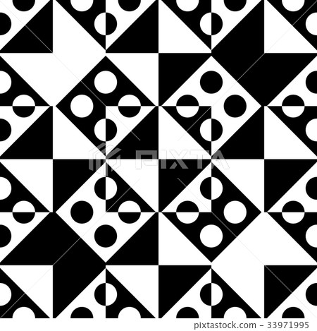 Seamless Circle, Square and Triangle Pattern Seamless Circle, Square and Triangle Pattern 33971995