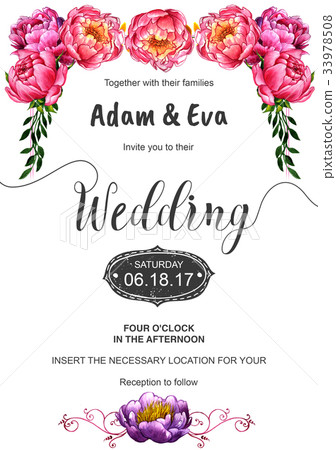 Wedding invitation DiY template handmade Wedding invitation DiY template handmade 33978508