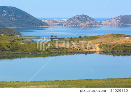 Salt Butrint lake, Albania. Salt Butrint lake, Albania. 34029510