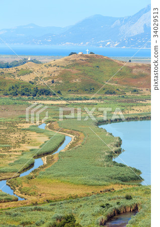 Salt Butrint lake, Albania. Salt Butrint lake, Albania. 34029513