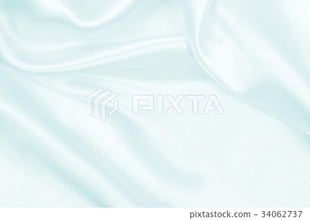 Smooth elegant blue silk or satin luxury cloth  34062737