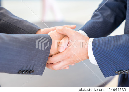 企業場面握手人 34064583