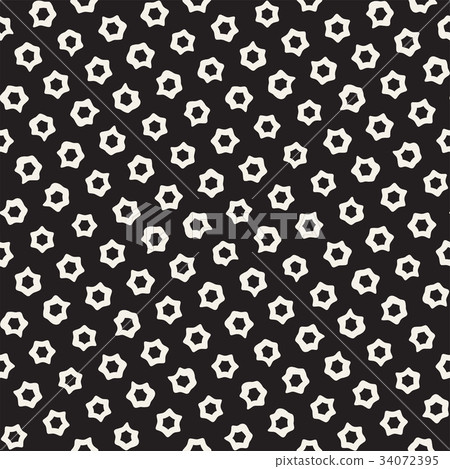 Stylish Doodle Scattered Shapes. Vector Seamless 34072395