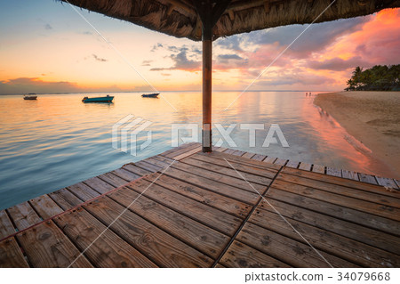 Tropical remote paradise Mauritius 34079668