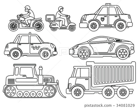 Coloring Book for Kids Cartoon Transport 34081029