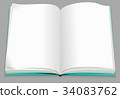 Blank Book template Vector 34083762