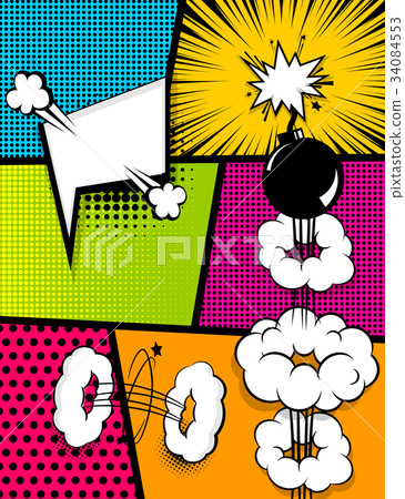 comic book pop art vertical back comic book pop art vertical back 34084553