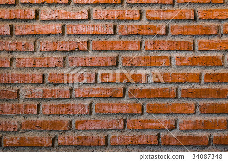 Old vintage brick wall texture background 34087348
