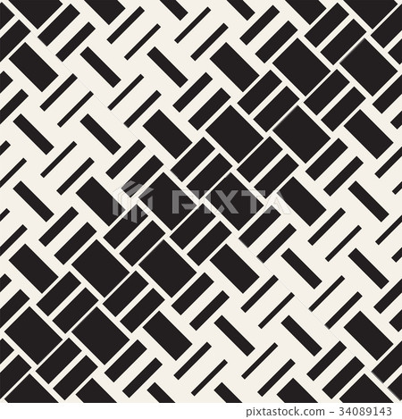 Vector Seamless Geometric Pattern. Halftone 34089143