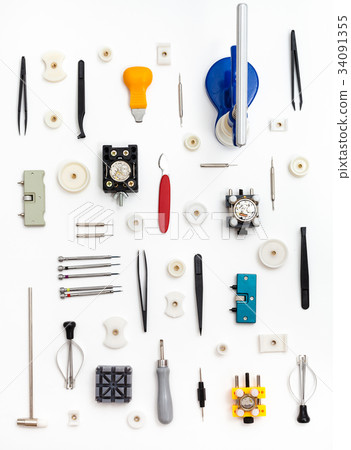 vertical pattern from watch repairing tools vertical pattern from watch repairing tools 34091355