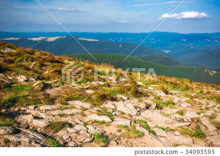 Mountains landscape. Mountain Goverla, the highest peak of Ukraine 34093593