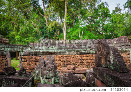 Ruins of Pra Khan Temple in Angkor Thom Cambodia Ruins of Pra Khan Temple in Angkor Thom Cambodia 34103054