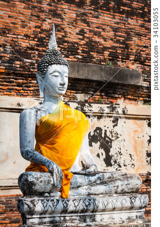 Buddha of statue in Ayutthaya Thailand Buddha of statue in Ayutthaya Thailand 34103055