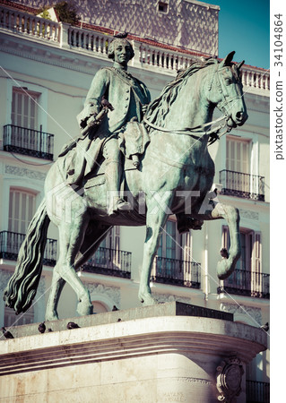 King Carlos III Equestrian Statue Famous Tio Pepe King Carlos III Equestrian Statue Famous Tio Pepe 34104864