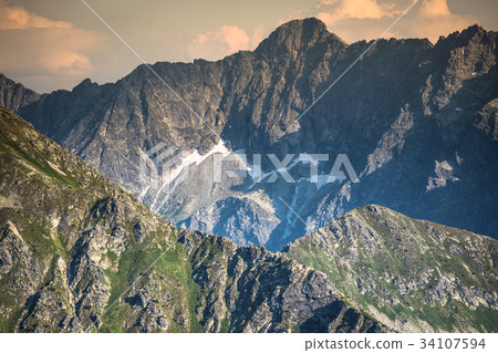 View from Kasprowy Wierch Summit in the Polish  34107594