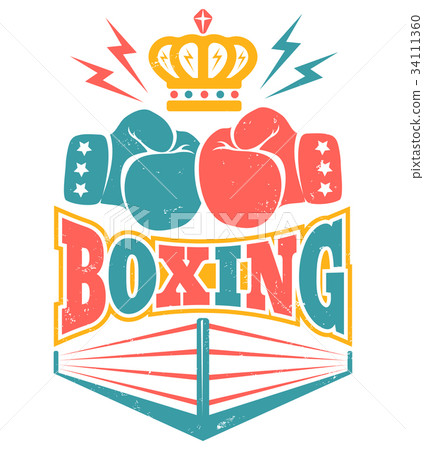vintage logo for a boxing 34111360