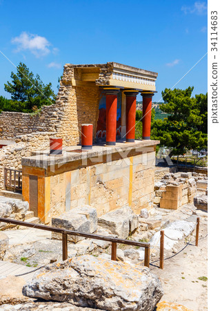 Scenic ruins of the Minoan Palace of Knossos Scenic ruins of the Minoan Palace of Knossos 34114683