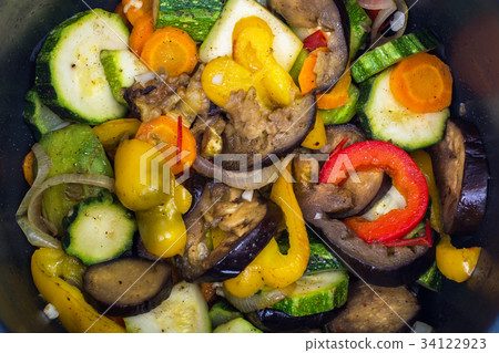 Creative layout background of vegetables Creative layout background of vegetables 34122923
