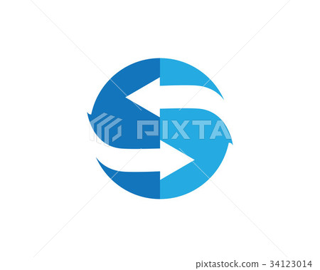 Arrows vector illustration icon Logo 34123014