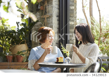 Mother, daughter, mother and daughter date 34129913