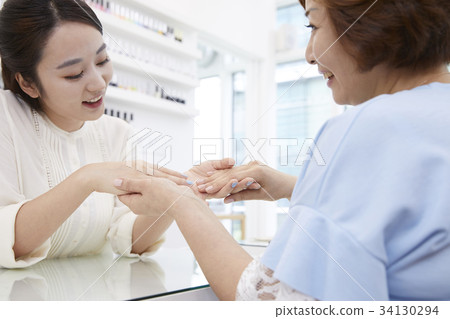 Mother, Daughter, Mother and Daughter Date, Nail Art 34130294