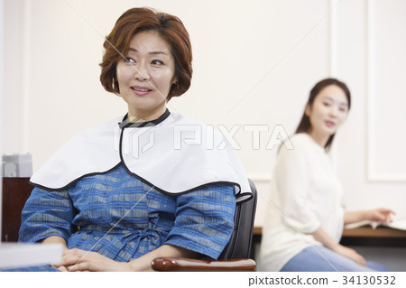 母親，女兒，母親和女兒約會，美容美髮 34130532