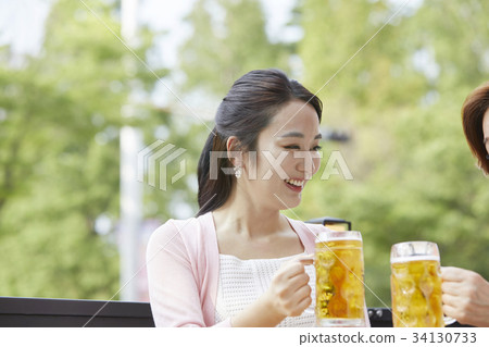 母親，女兒，母親和女兒約會 34130733