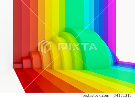 abstract colorful rainbow perspective background 34131313