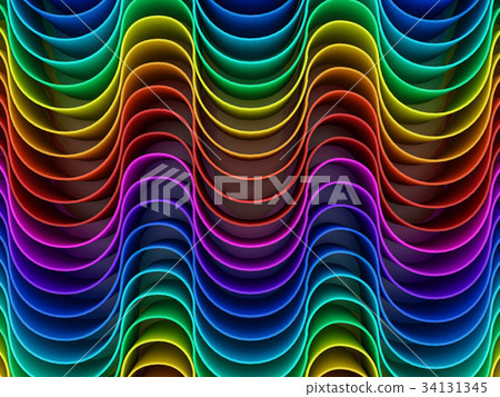 abstract colorful of curve rainbow  background 34131345