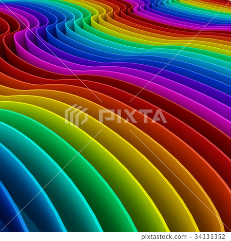 abstract colorful of curve rainbow  background 34131352