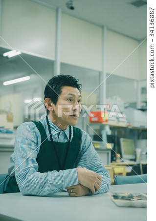 super, supermarket, store manager 34136887