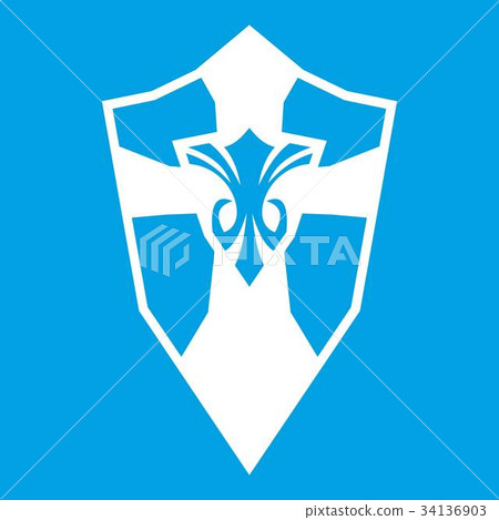 Shield icon white Shield icon white 34136903