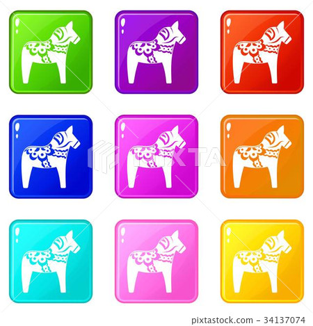 Toy horse set 9 34137074