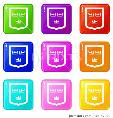 Coat of arms of Sweden set 9 34137079