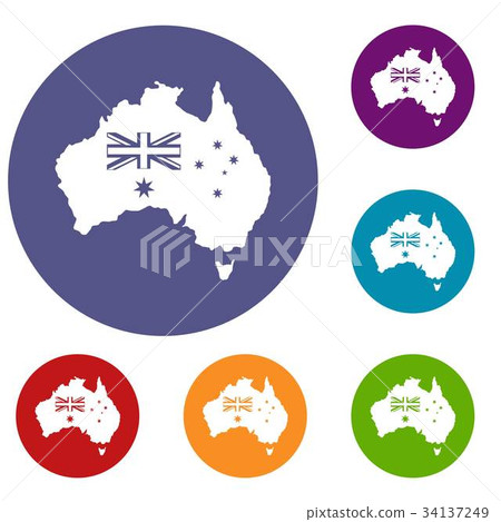 Australia icons set - Stock Illustration [34137249] - PIXTA