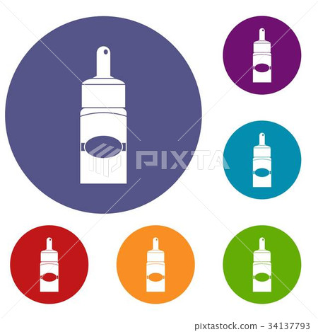 Medical drops icons set Medical drops icons set 34137793