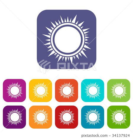 Sun icons set Sun icons set 34137924