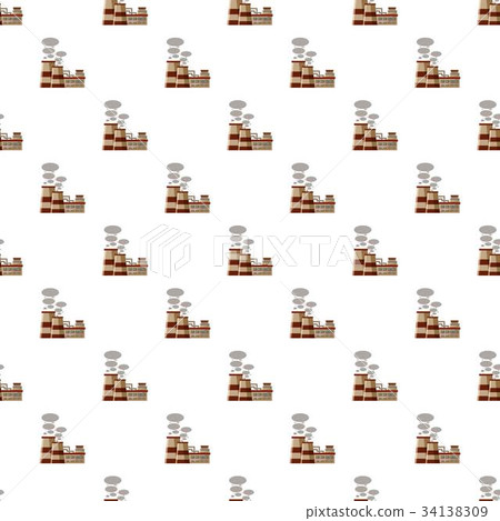 Plant produces smoke from chimneys pattern 34138309