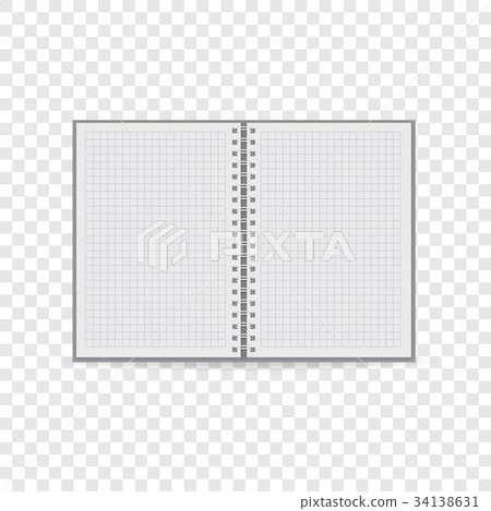 Clean notebook icon, realistic style Clean notebook icon, realistic style 34138631