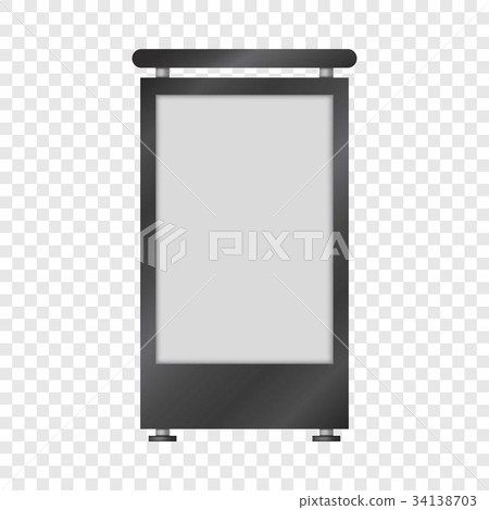 Blank lightbox mockup, realistic style 34138703