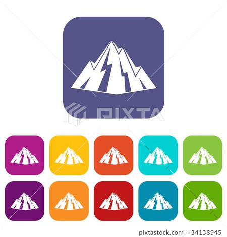 Rock icons set - Stock Illustration [34138945] - PIXTA