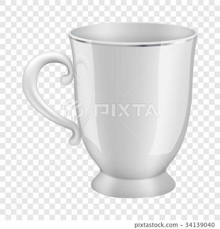 White tea cup mockup, realistic style White tea cup mockup, realistic style 34139040