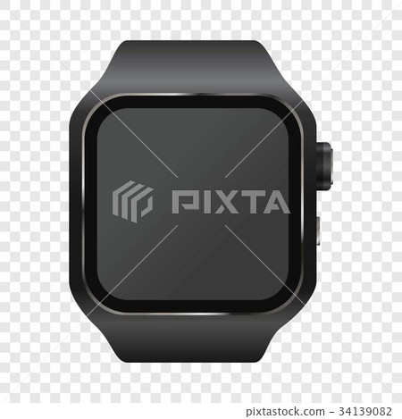 Wrist digital watch mockup, realistic style 34139082