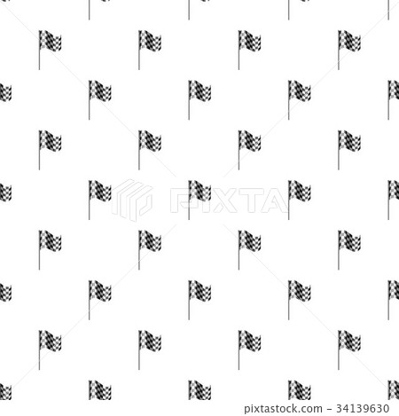 Chequered flag pattern 34139630