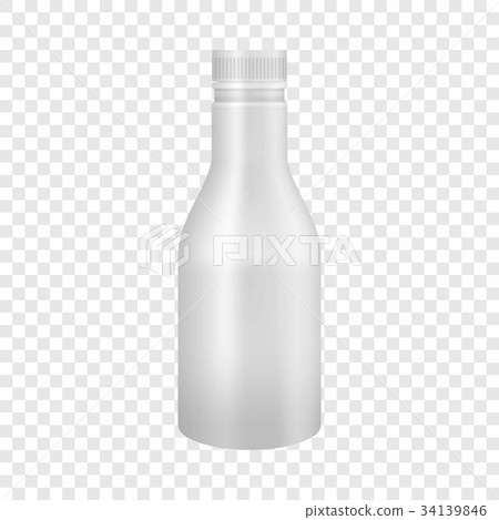 White yogurt or milk plastic bottle mockup 34139846