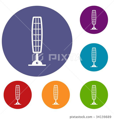 Home heating appliance icons set Home heating appliance icons set 34139889