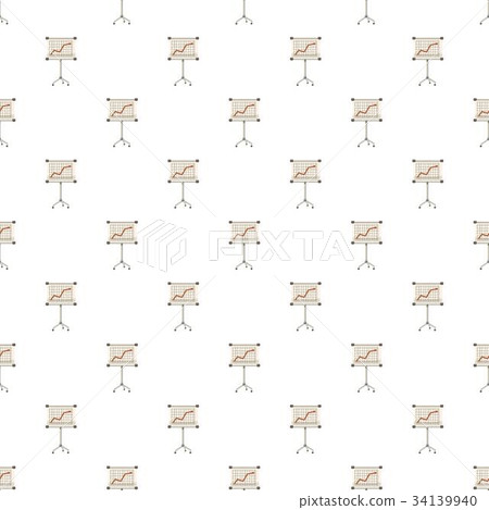 Presentation screen with graph pattern Presentation screen with graph pattern 34139940